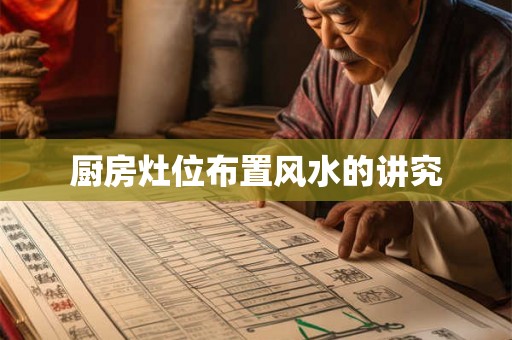 厨房灶位布置风水的讲究