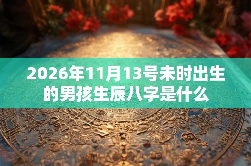 2026年11月13号未时出生的男孩生辰八字是什么 2026年11月13号未时出生的男孩生辰八字是什么