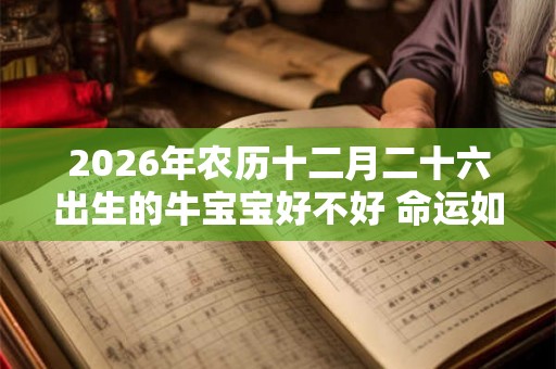 2026年农历十二月二十六出生的牛宝宝好不好 命运如何