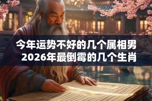 今年运势不好的几个属相男  2026年最倒霉的几个生肖