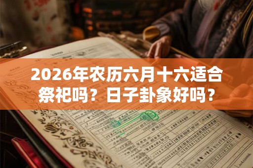 2026年农历六月十六适合祭祀吗？日子卦象好吗？