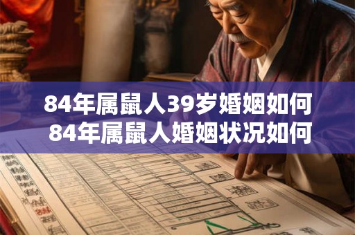 84年属鼠人39岁婚姻如何 84年属鼠人婚姻状况如何