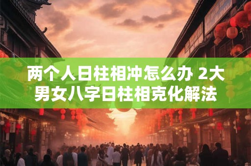 两个人日柱相冲怎么办 2大男女八字日柱相克化解法