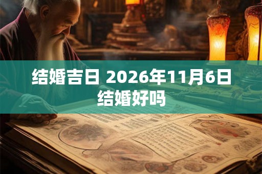 结婚吉日 2026年11月6日结婚好吗