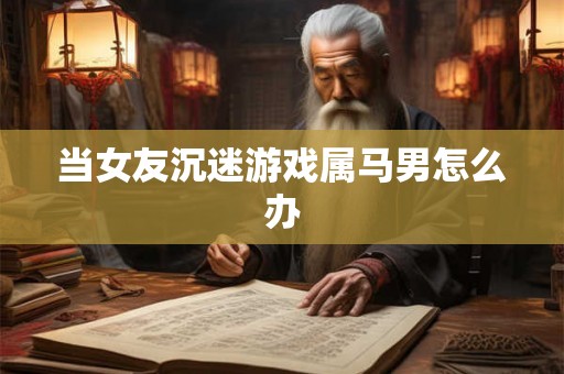 当女友沉迷游戏属马男怎么办 当女友沉迷游戏属马男怎么办