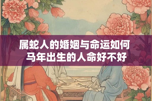 属蛇人的婚姻与命运如何 马年出生的人命好不好