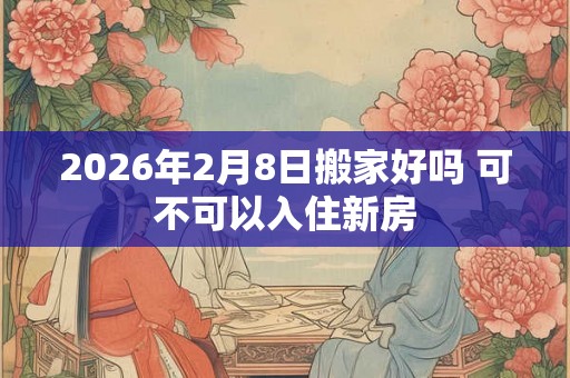 2026年2月8日搬家好吗 可不可以入住新房