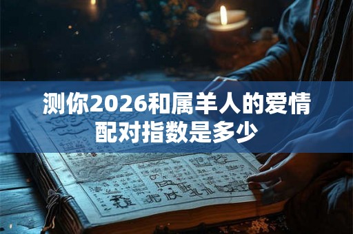 测你2026和属羊人的爱情配对指数是多少