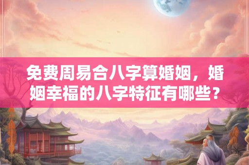免费周易合八字算婚姻，婚姻幸福的八字特征有哪些？
