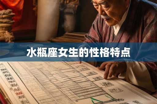 水瓶座女生的性格特点