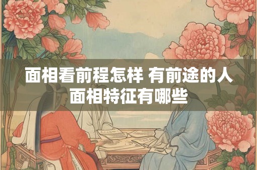 面相看前程怎样 有前途的人面相特征有哪些