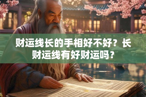 财运线长的手相好不好？长财运线有好财运吗？