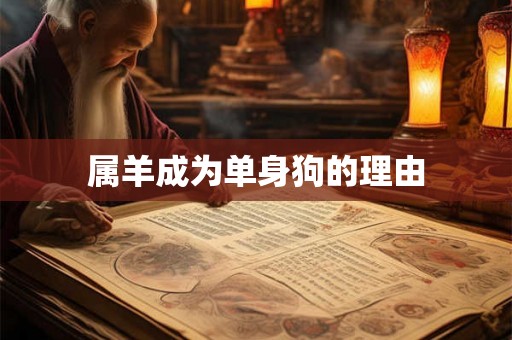 属羊成为单身狗的理由