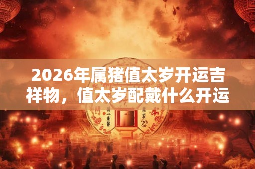 2026年属猪值太岁开运吉祥物，值太岁配戴什么开运？