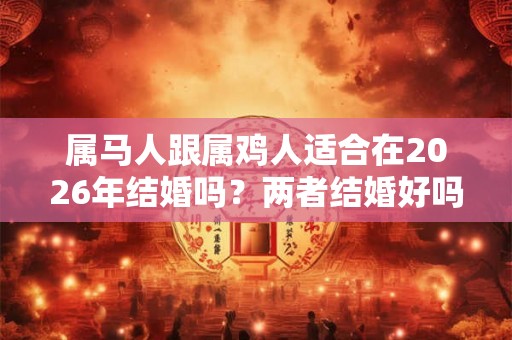 属马人跟属鸡人适合在2026年结婚吗？两者结婚好吗？