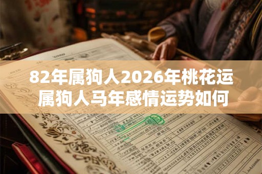 82年属狗人2026年桃花运 属狗人马年感情运势如何 82年属狗人2026年桃花运 属狗人马年感情运势如何