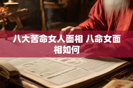 八大苦命女人面相 八命女面相如何