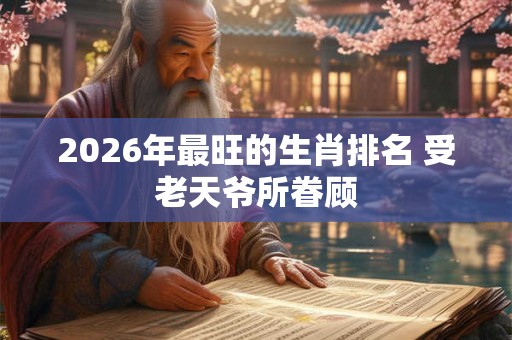2026年最旺的生肖排名 受老天爷所眷顾