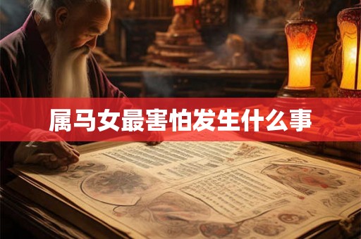 属马女最害怕发生什么事
