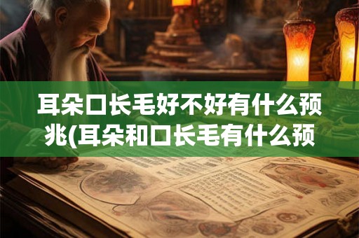 耳朵口长毛好不好有什么预兆(耳朵和口长毛有什么预兆？)