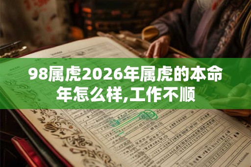 98属虎2026年属虎的本命年怎么样,工作不顺