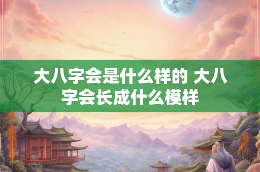 大八字会是什么样的 大八字会长成什么模样