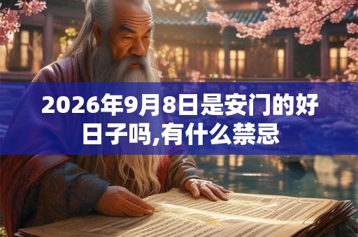 2026年9月8日是安门的好日子吗,有什么禁忌