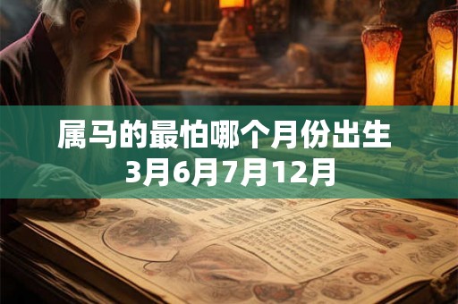 属马的最怕哪个月份出生 3月6月7月12月