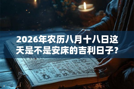 2026年农历八月十八日这天是不是安床的吉利日子？