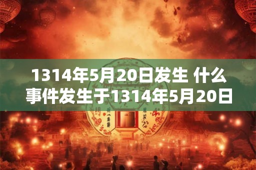 1314年5月20日发生 什么事件发生于1314年5月20日