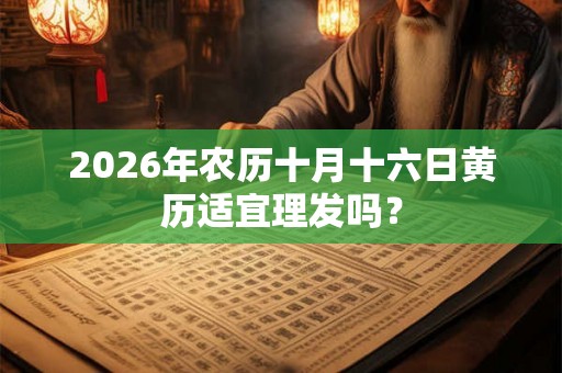 2026年农历十月十六日黄历适宜理发吗? 2026年农历十月十六日黄历适宜理发吗?