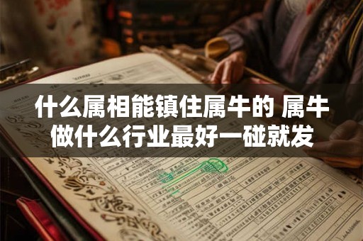 什么属相能镇住属牛的 属牛做什么行业最好一碰就发
