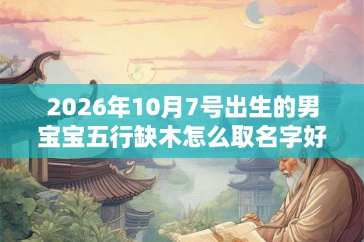 2026年10月7号出生的男宝宝五行缺木怎么取名字好