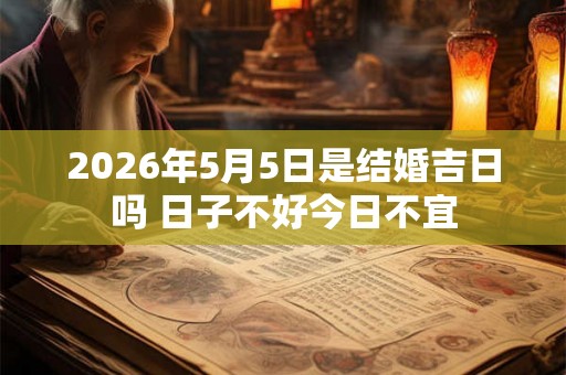 2026年5月5日是结婚吉日吗 日子不好今日不宜