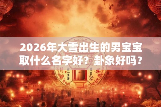 2026年大雪出生的男宝宝取什么名字好？卦象好吗？