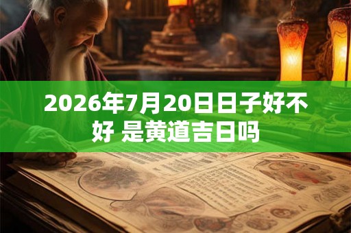 2026年7月20日日子好不好 是黄道吉日吗