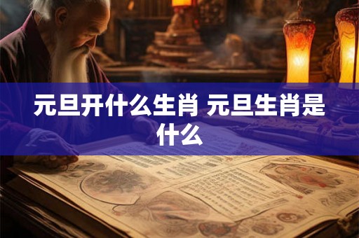 元旦开什么生肖 元旦生肖是什么