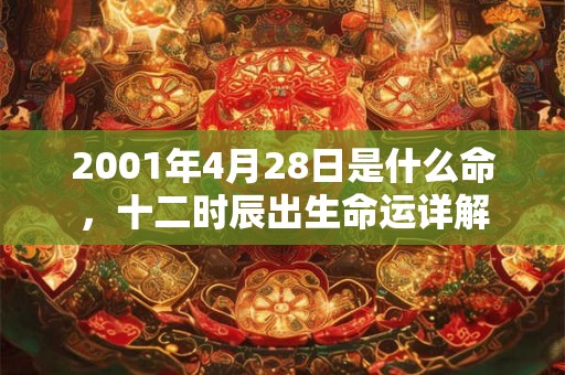 2001年4月28日是什么命，十二时辰出生命运详解
