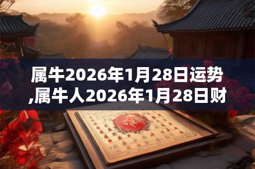 属牛2026年1月28日运势,属牛人2026年1月28日财运,生肖牛2026年1月28日运势