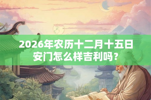 2026年农历十二月十五日安门怎么样吉利吗？