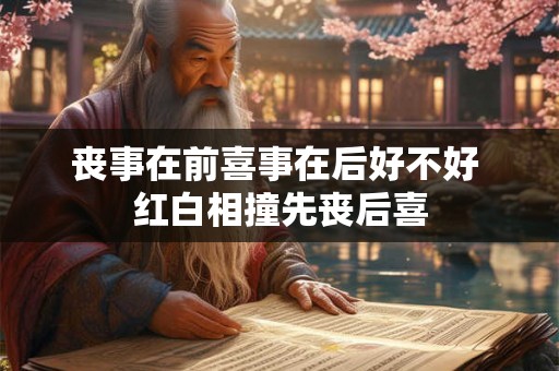 丧事在前喜事在后好不好 红白相撞先丧后喜