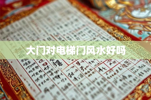 大门对电梯门风水好吗
