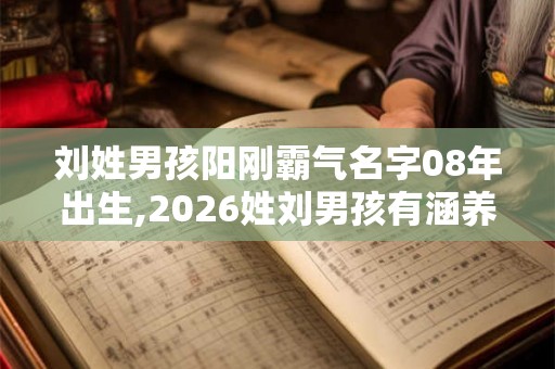 刘姓男孩阳刚霸气名字08年出生,2026姓刘男孩有涵养响亮的名字