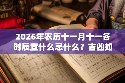 2026年农历十一月十一各时辰宜什么忌什么？吉凶如何？