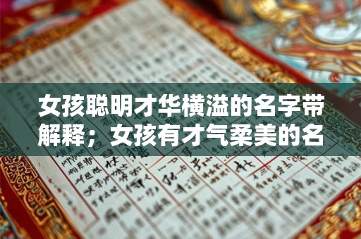 女孩聪明才华横溢的名字带解释；女孩有才气柔美的名字怎么取