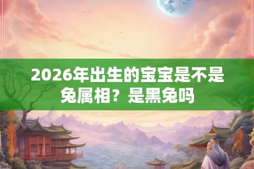 2026年出生的宝宝是不是兔属相?是黑兔吗 2026年出生的宝宝是不是兔属相?是黑兔吗