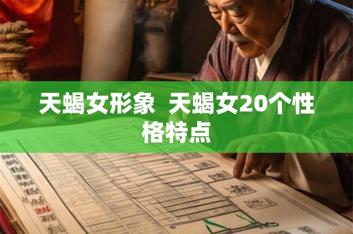 天蝎女形象  天蝎女20个性格特点