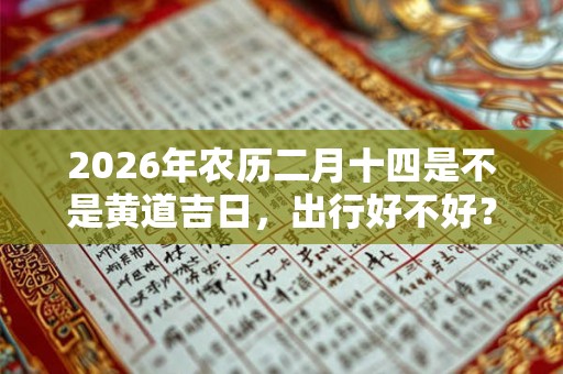 2026年农历二月十四是不是黄道吉日，出行好不好？