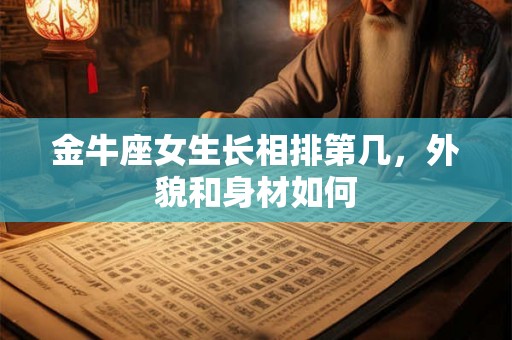 金牛座女生长相排第几，外貌和身材如何