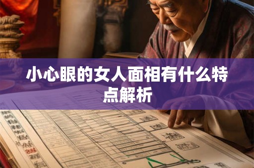 小心眼的女人面相有什么特点解析